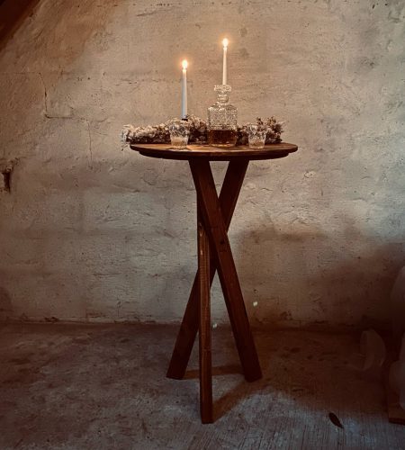 Stehtisch mieten Rustic Brown
